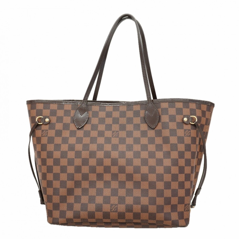 LOUIS VUITTON Authentic Brown Damier Neverfull MM Tote Bag